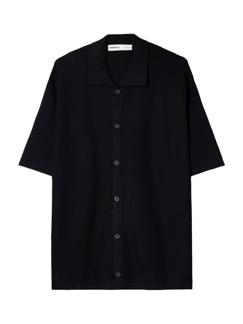 Bershka Skjorte  sort