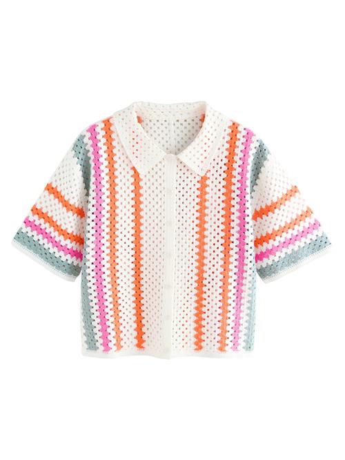 Next Bluse  blå / pink / rød / hvid