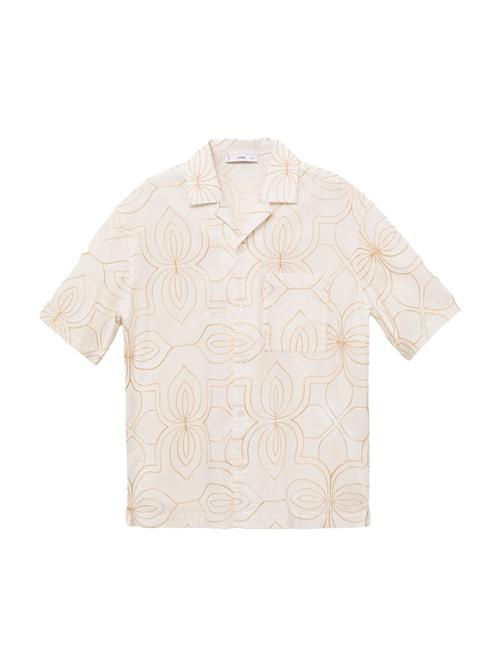 MANGO MAN Skjorte 'ESVEDRA'  orange / hvid