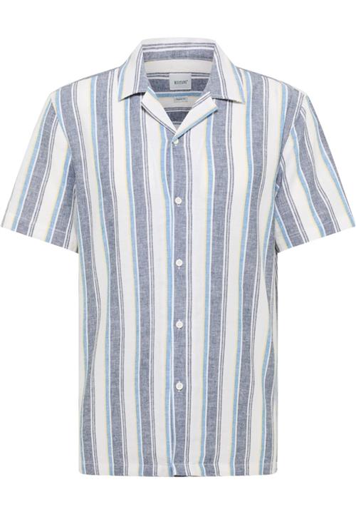 MUSTANG Skjorte 'Layton'  opal / lyseblå / lysegul / hvid