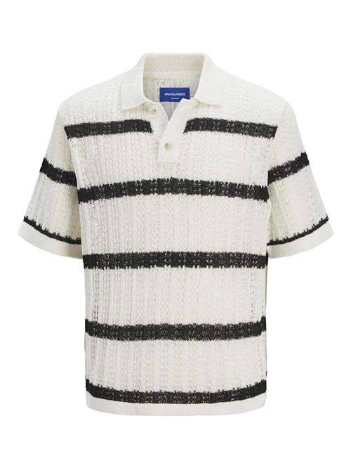 JACK & JONES Pullover  sort / hvid