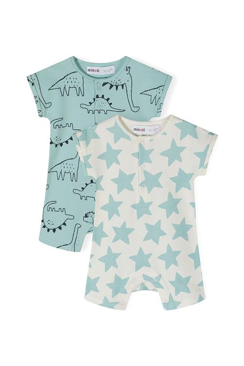 MINOTI Sparkedragt/Body  ecru / mint / sort