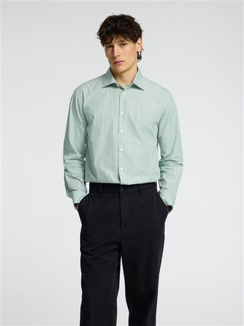 SELECTED Skjorte  grøn / hvid