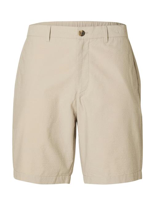 SELECTED Lærredsbukser 'Karl'  mørkebeige