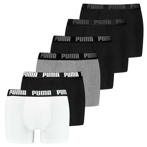 PUMA Boksershorts 'Everyday'  lysegrå / sort / hvid