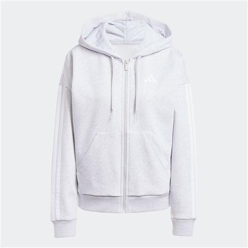 ADIDAS SPORTSWEAR Sportssweatjakke 'Essentials'  lysegrå / hvid