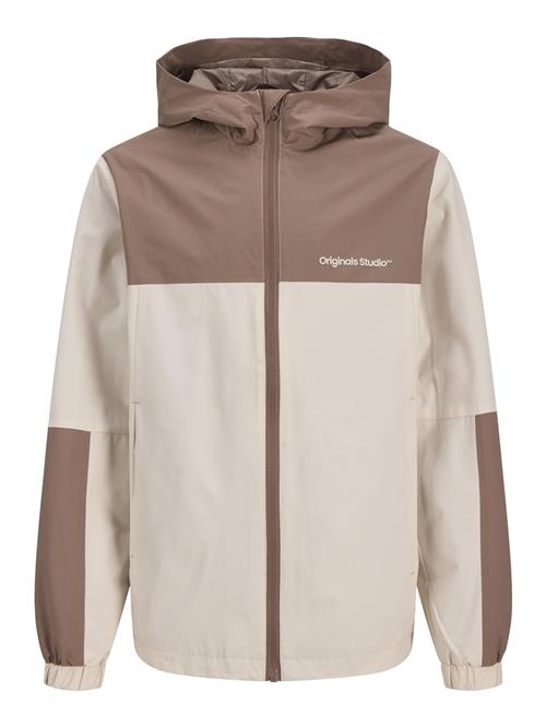 Jack & Jones Junior Overgangsjakke  lysebeige / choko