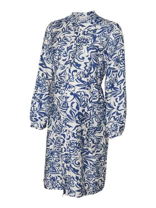 MAMALICIOUS Blusekjole 'MLSorilla'  ensian / uldhvid