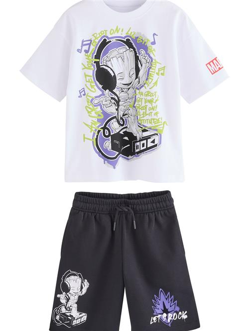 Next Sæt 'Guardians of the Galaxy Groot'  mørkegul / pastellilla / sort / hvid