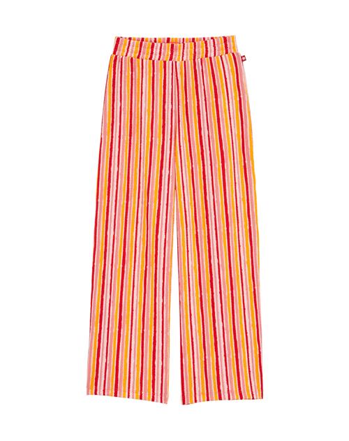 WE Fashion Bukser  mørkeorange / lyserød / cranberry / hvid
