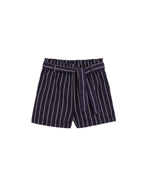 WE Fashion Bukser  marin / hvid