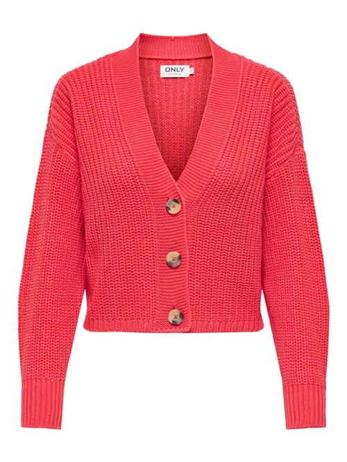ONLY Cardigan 'ONLCarol'  brandrød