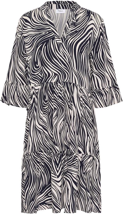 SAINT TROPEZ Kjole 'Eda'  sort / hvid