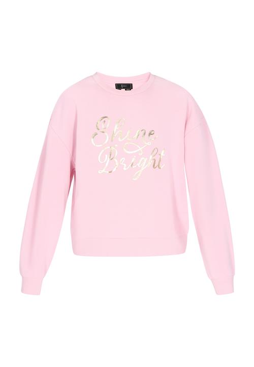 faina Sweatshirt 'Fashion Look'  guld / lyserød
