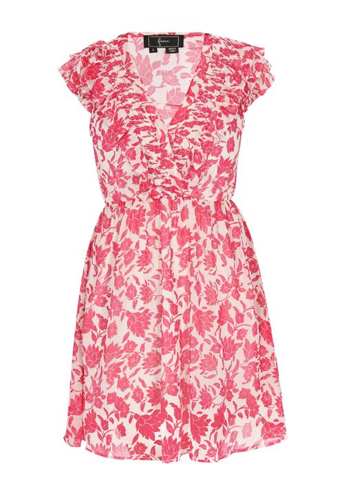 faina Sommerkjole 'Fashion Look'  hindbær / hvid