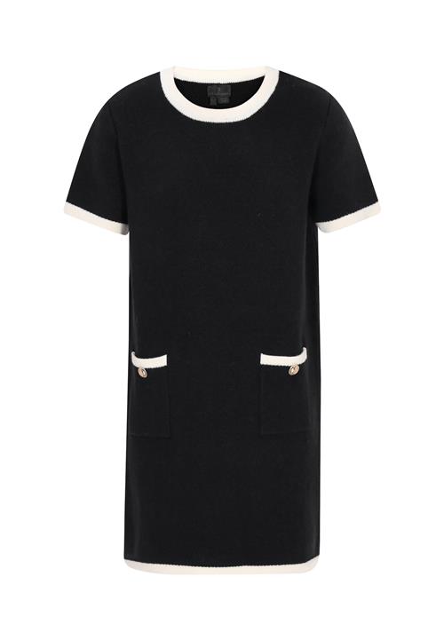 DreiMaster Klassik Strikkjole 'Classic Look'  sort / hvid