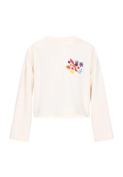 IZIA Sweatshirt 'Boho'  creme / gul / mørkelilla / rød