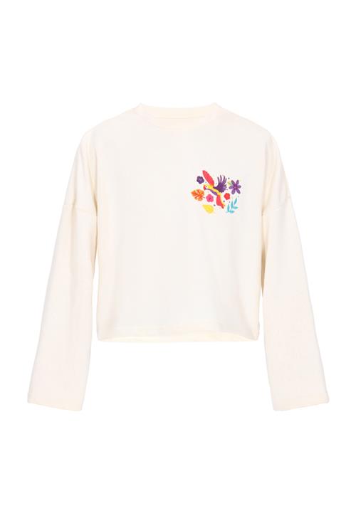 IZIA Sweatshirt 'Boho'  creme / gul / mørkelilla / rød
