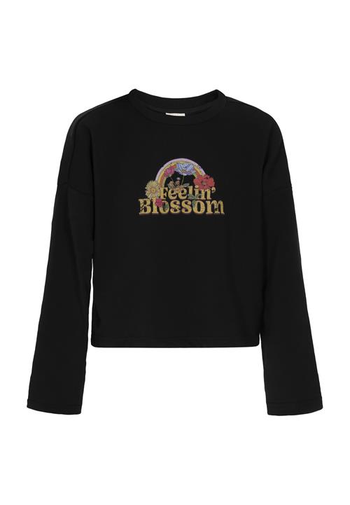 IZIA Sweatshirt 'Boho'  beige / gul / lilla / sort