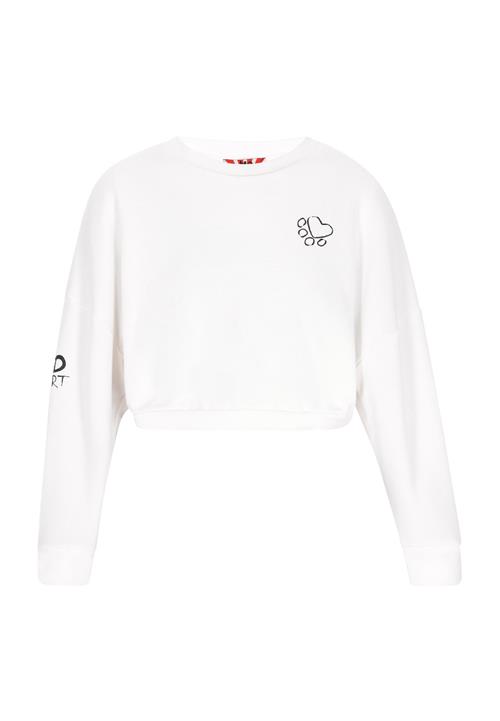 myMo ROCKS Sweatshirt 'Comfy'  sort / hvid