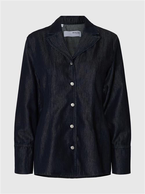 SELECTED Bluse  natblå