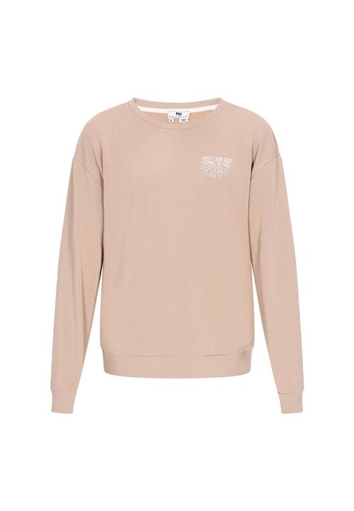 MO Sweatshirt 'Back To School'  mørkebeige / hvid