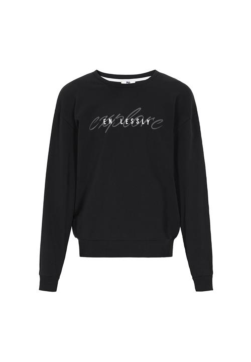 MO Sweatshirt 'Back To School'  grå / sort / hvid