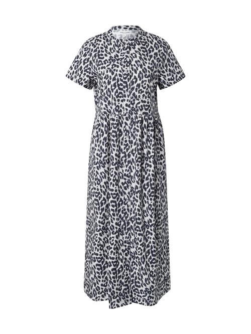 Lollys Laundry Kjole 'Aliya'  lysegrå / sort / hvid