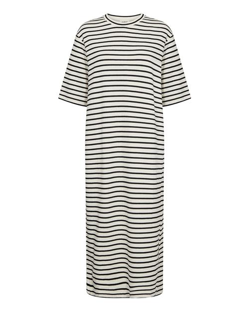 SOAKED IN LUXURY Kjole 'Ingina'  sort / hvid