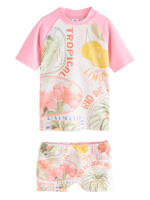 Next UV-beskyttelse  lemon / lys pink / hvid