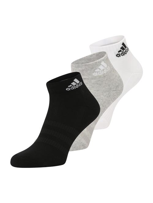 ADIDAS PERFORMANCE Sportssokker 'Cushioned Sportswear Ankle 3 Pairs'  grå-meleret / sort / hvid