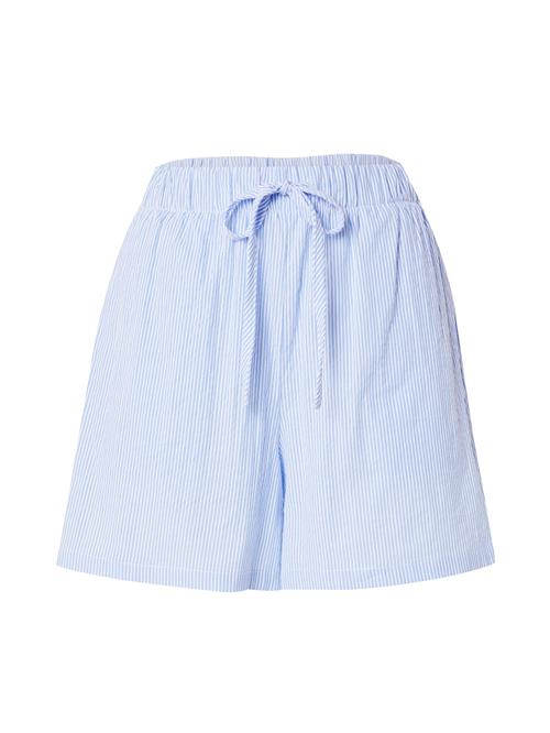 ONLY Bukser 'ONLAUGUSTA'  lyseblå / hvid