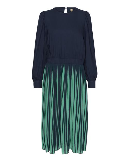 CULTURE Kjole 'Carly'  navy / jade