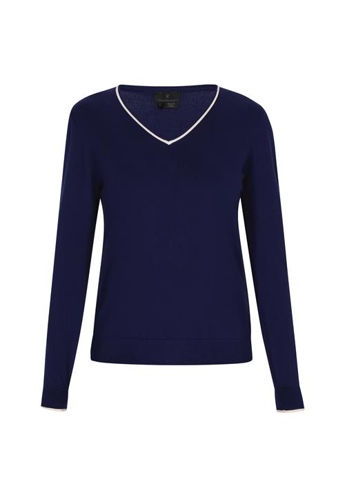 DreiMaster Klassik Pullover  navy / hvid