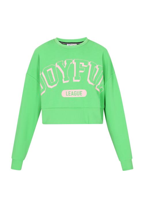 myMo ATHLSR Sweatshirt 'Back To School'  lysegrøn / lyserød