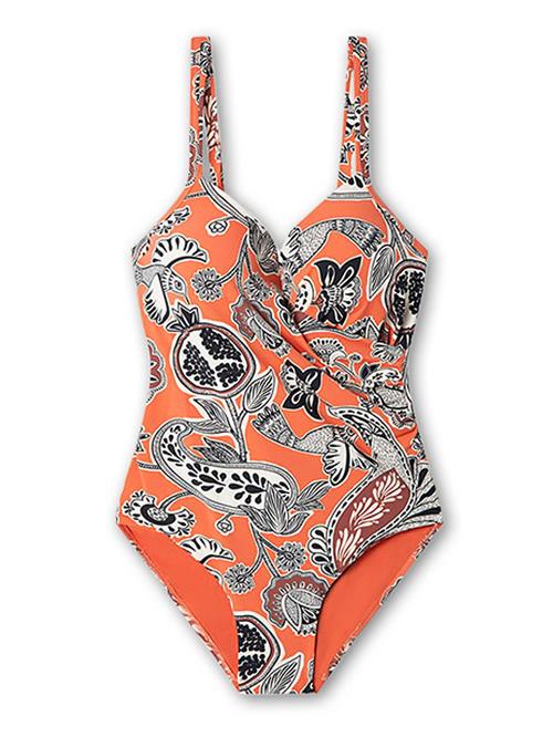 Gisela Badedragt  orange / sort