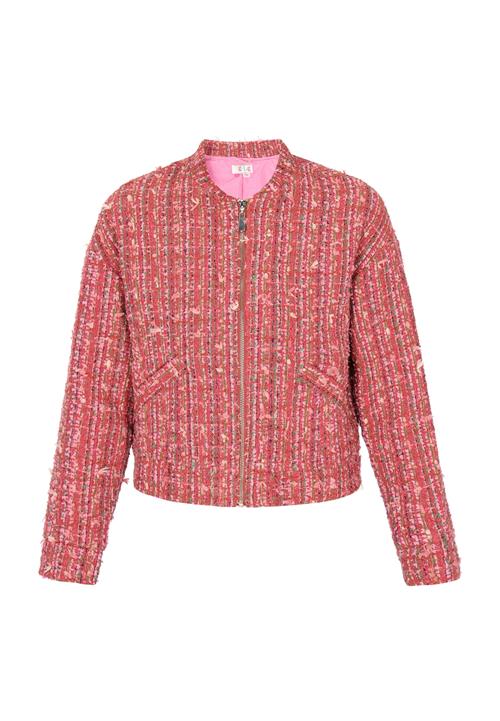 IZIA Overgangsjakke  oliven / lilla / magenta / lys pink