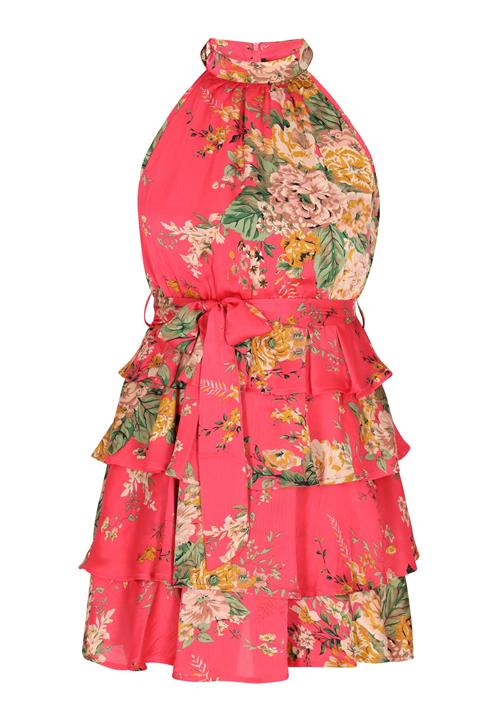 faina Coctailkjole  brun / grøn / pink