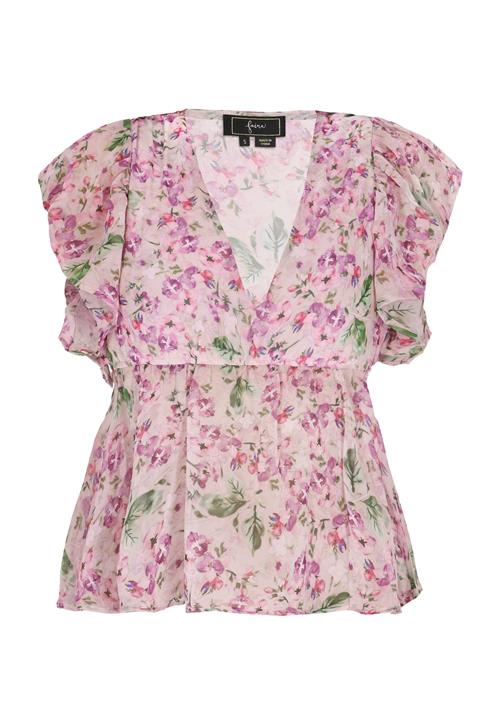 faina Bluse 'Fashion Look'  grøn / lilla / pink / pastelpink