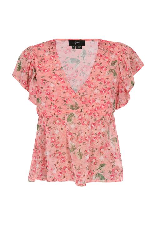faina Bluse  grøn / pink