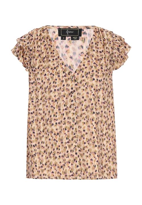 faina Bluse 'Fashion Look'  sand / lysegrøn / lys pink / sort