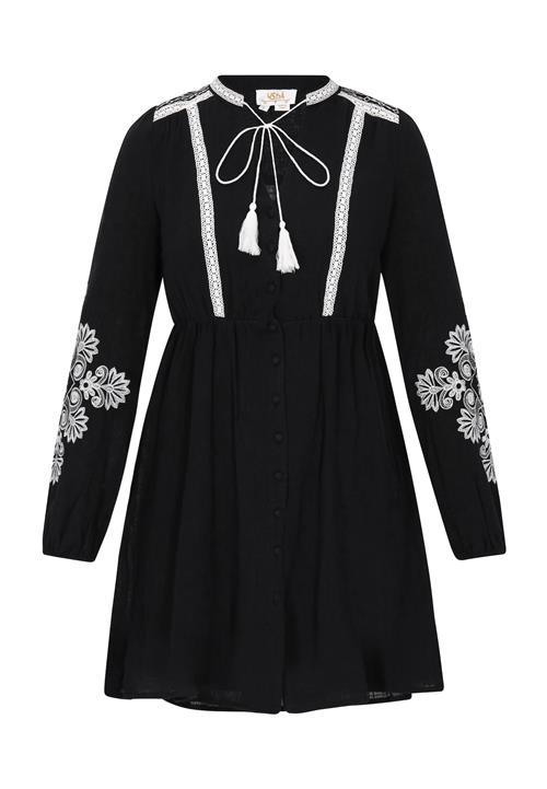 usha FESTIVAL Blusekjole 'Spring Summer'  sort / hvid