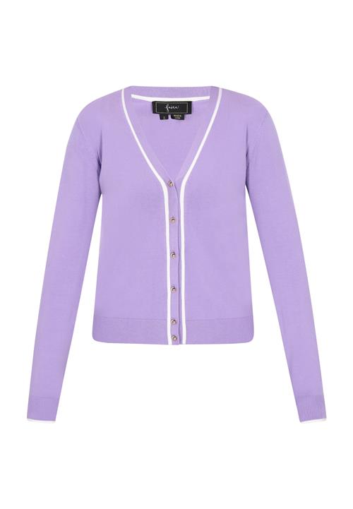 faina Cardigan  lavendel / hvid
