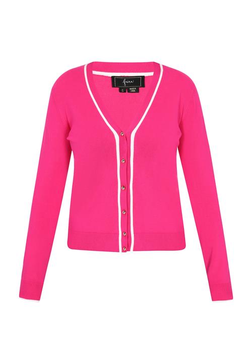 faina Cardigan  fuchsia / hvid