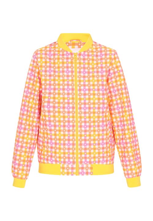 MYMO Overgangsjakke  gul / lyserød / hvid