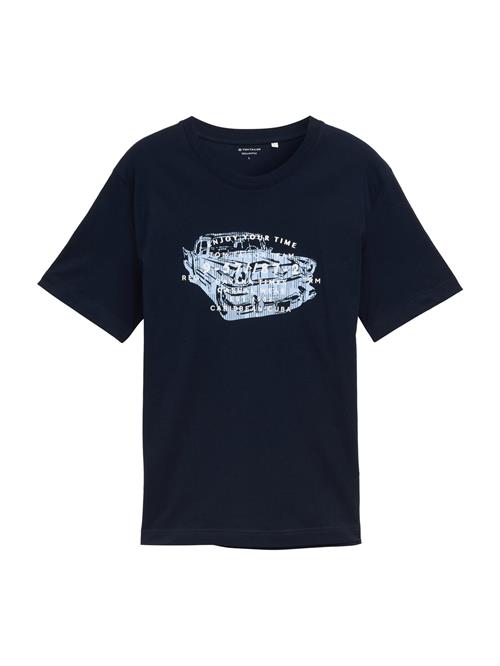 TOM TAILOR Bluser & t-shirts  marin / lyseblå / hvid