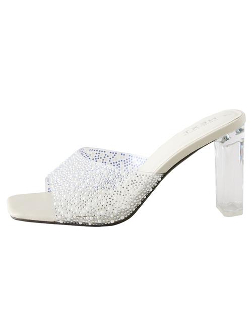 Next Pantoletter 'Forever Comfort'  sølv / transparent / hvid