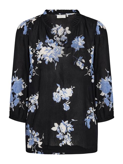 Kaffe Bluse 'KAedita Amber'  dueblå / sort / hvid