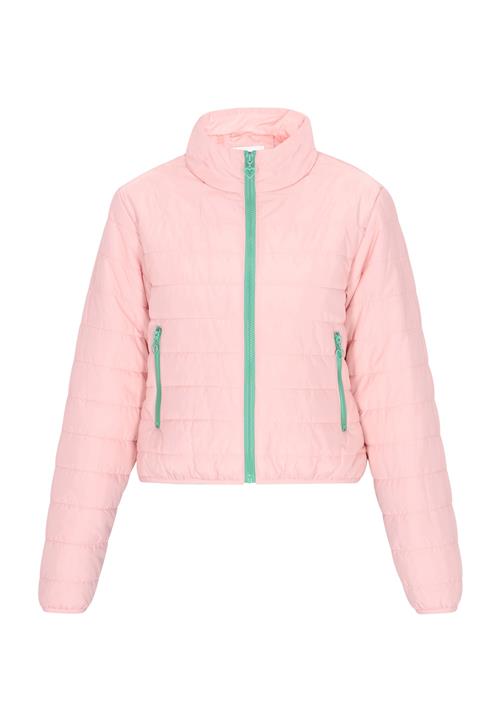 MYMO Overgangsjakke  turkis / lyserød