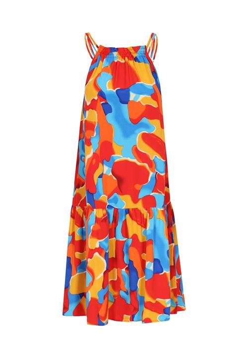 IZIA Kjole  blå / mørkeblå / orange / mørkerød